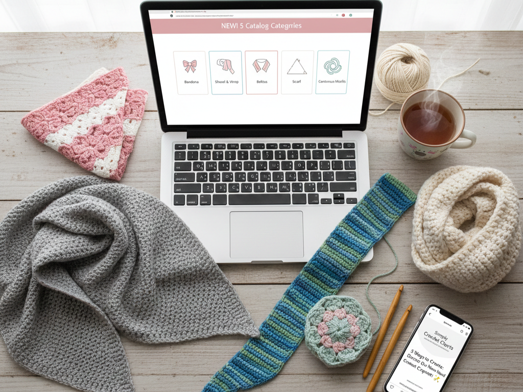 Simply Crochet Charts - 5 crochet pattern categories for every crafter