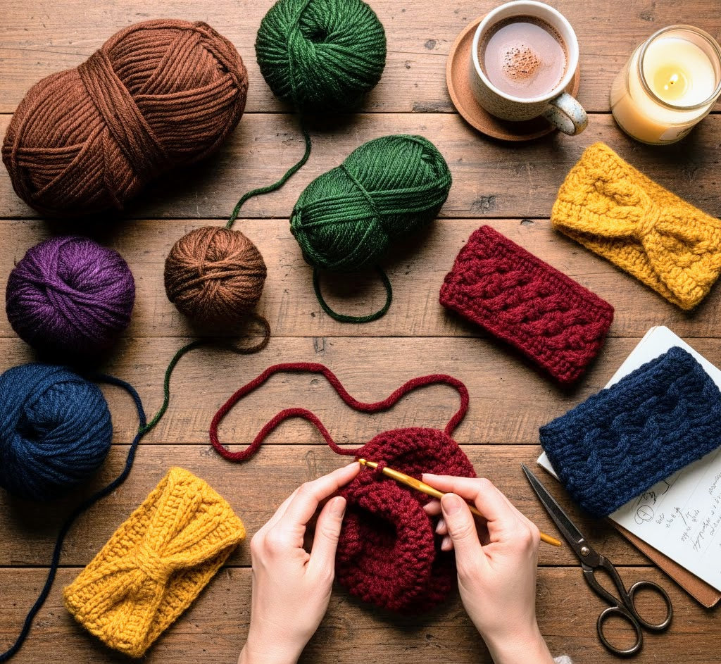 Autumn winter 2025 2026 yarn color trends - crochet color guide for the season