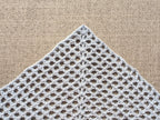 High-contrast visual crochet chart diagram with universal symbols for Triangle Bandana Shawl Pattern 1.