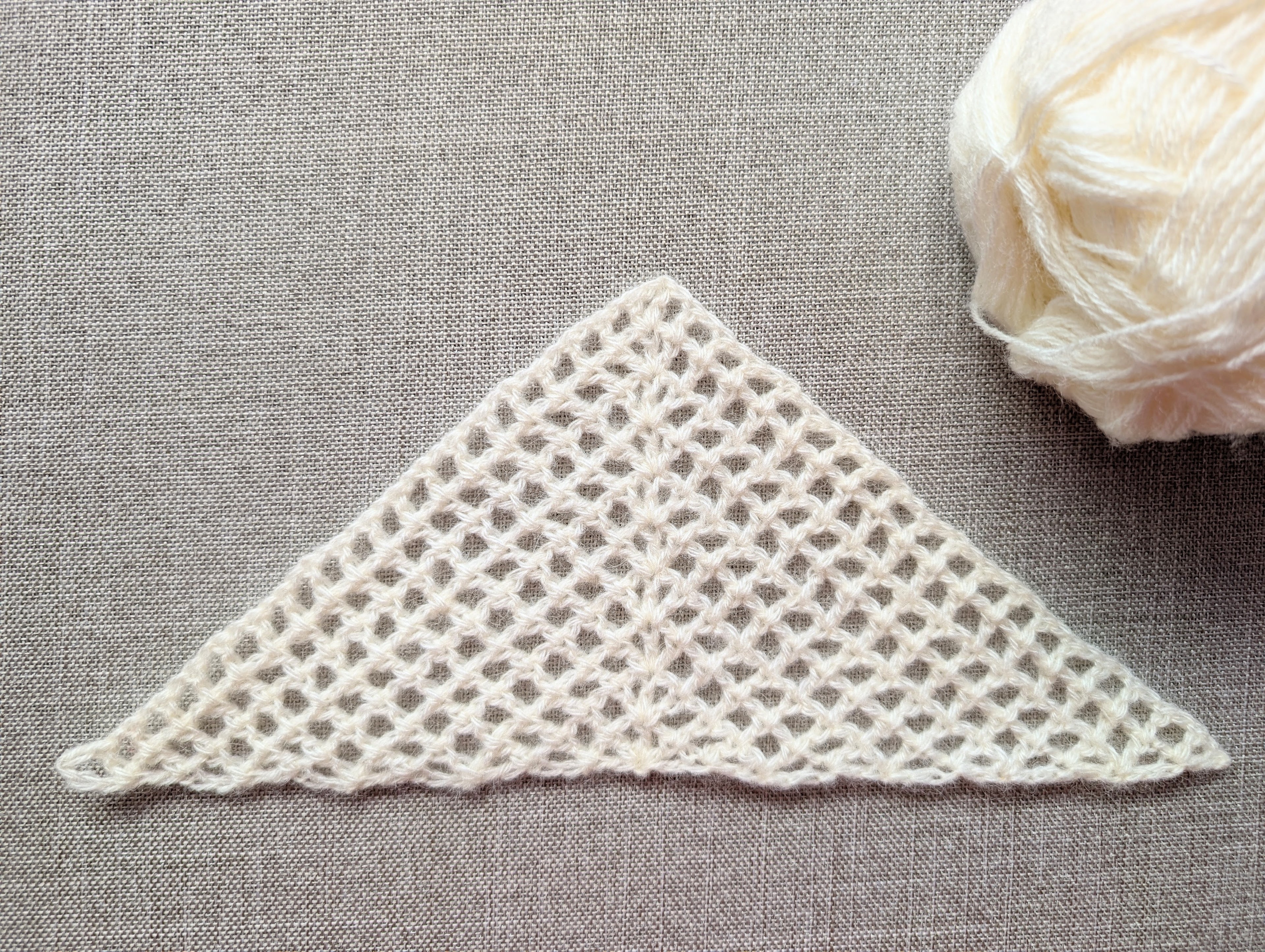 Triangle Bandana & Shawl Crochet Chart | Beginner Friendly PDF Pattern