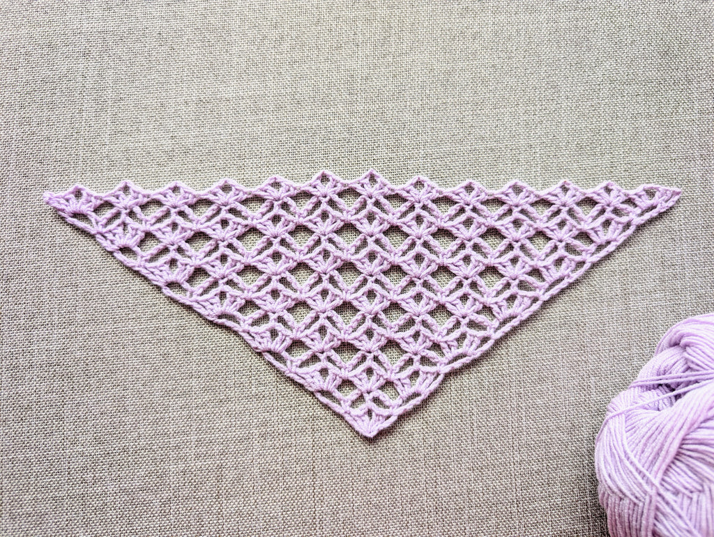 Triangle Bandana & Shawl Crochet Chart | Beginner Friendly PDF Pattern