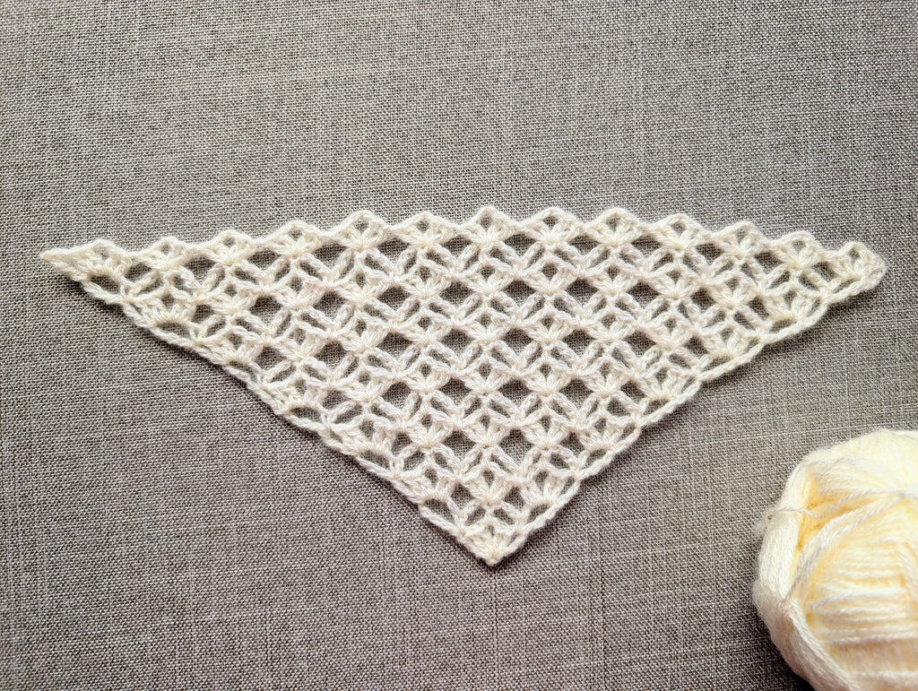 Triangle Bandana & Shawl Crochet Chart | Beginner Friendly PDF Pattern