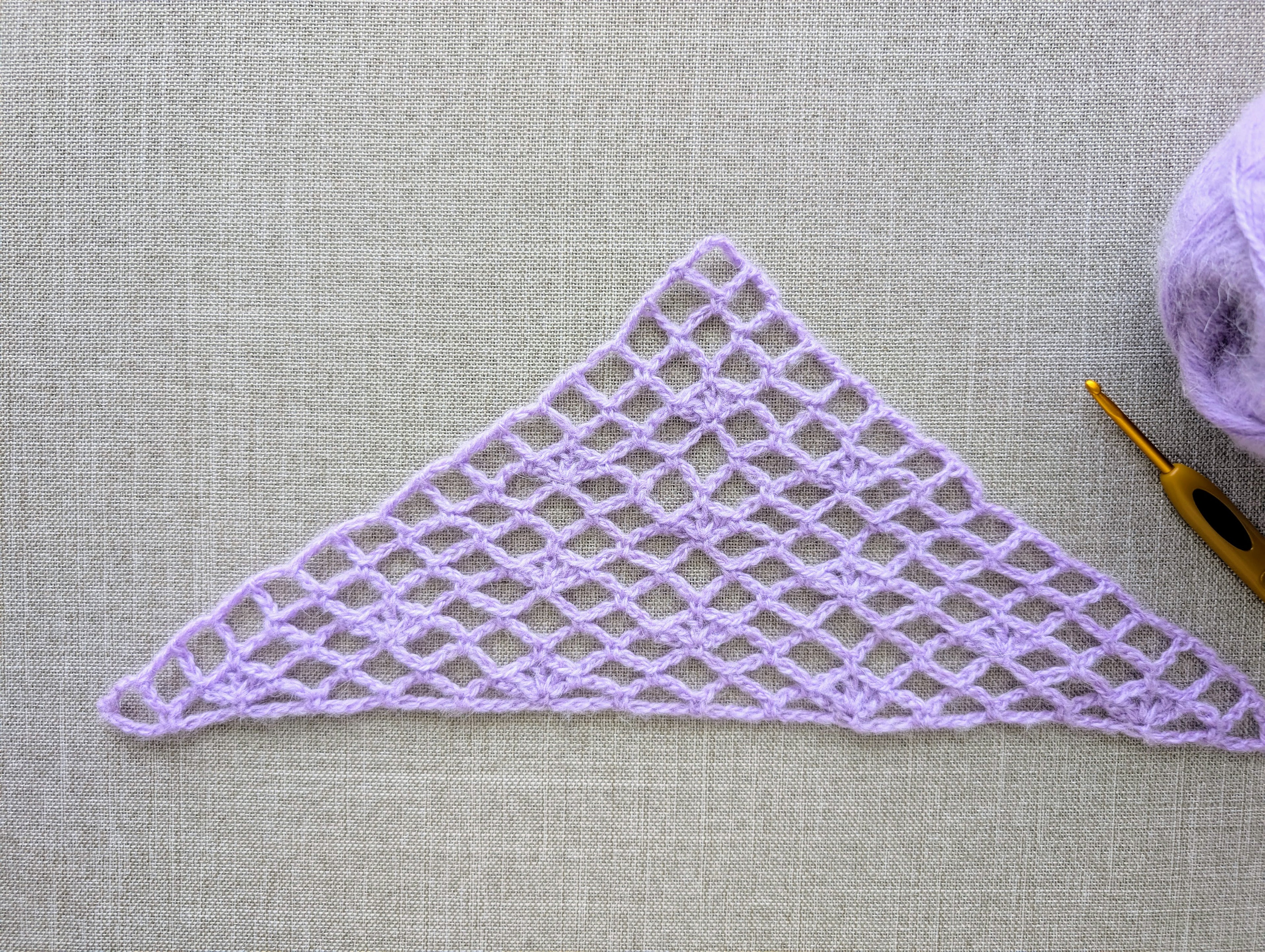 Triangle Bandana & Shawl Crochet Chart | Beginner Friendly PDF Pattern