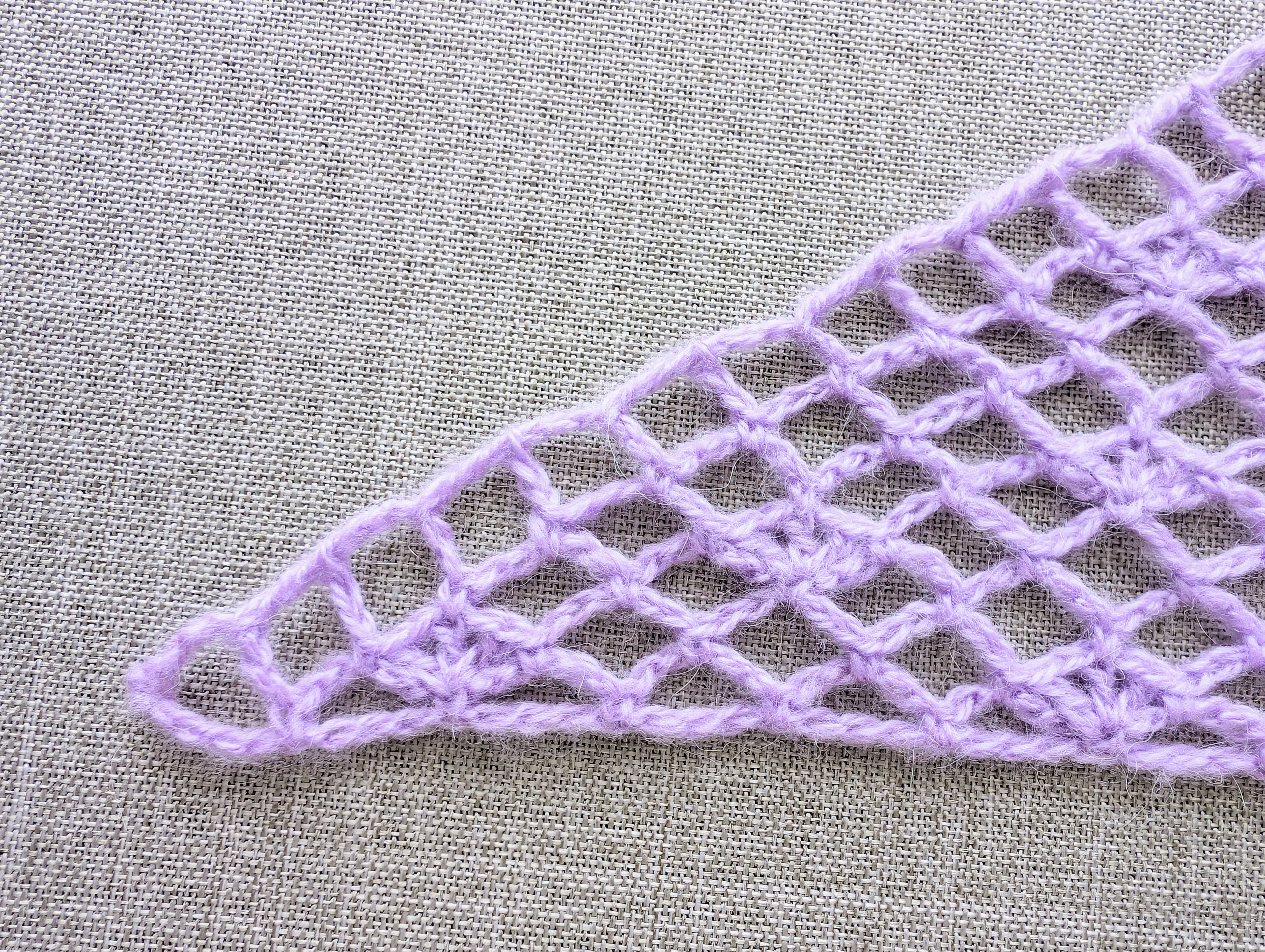 Triangle Bandana & Shawl Crochet Chart | Beginner Friendly PDF Pattern