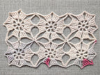 High-contrast visual crochet chart diagram with universal symbols for Triangle Bandana Shawl Pattern 4.