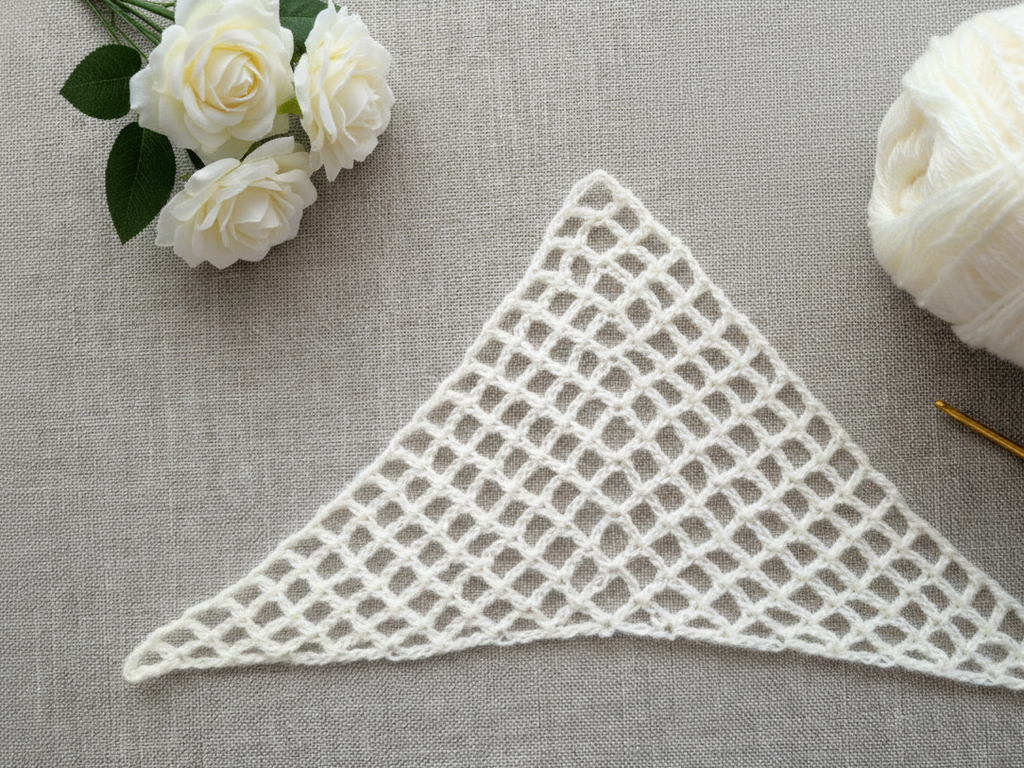 Triangle Bandana & Shawl Crochet Chart | Beginner Friendly PDF Pattern