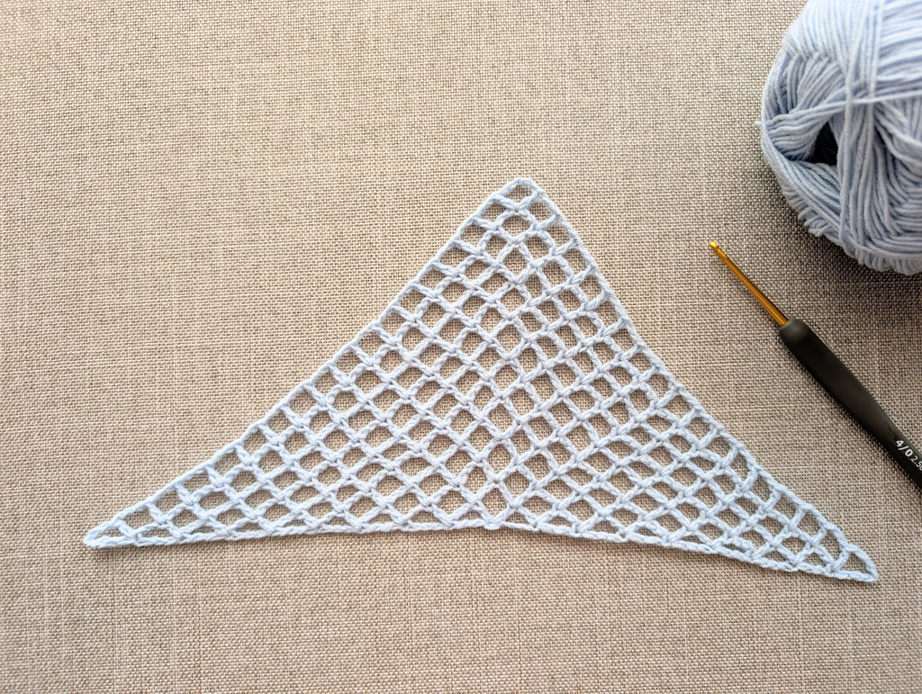 Triangle Bandana & Shawl Crochet Chart | Beginner Friendly PDF Pattern