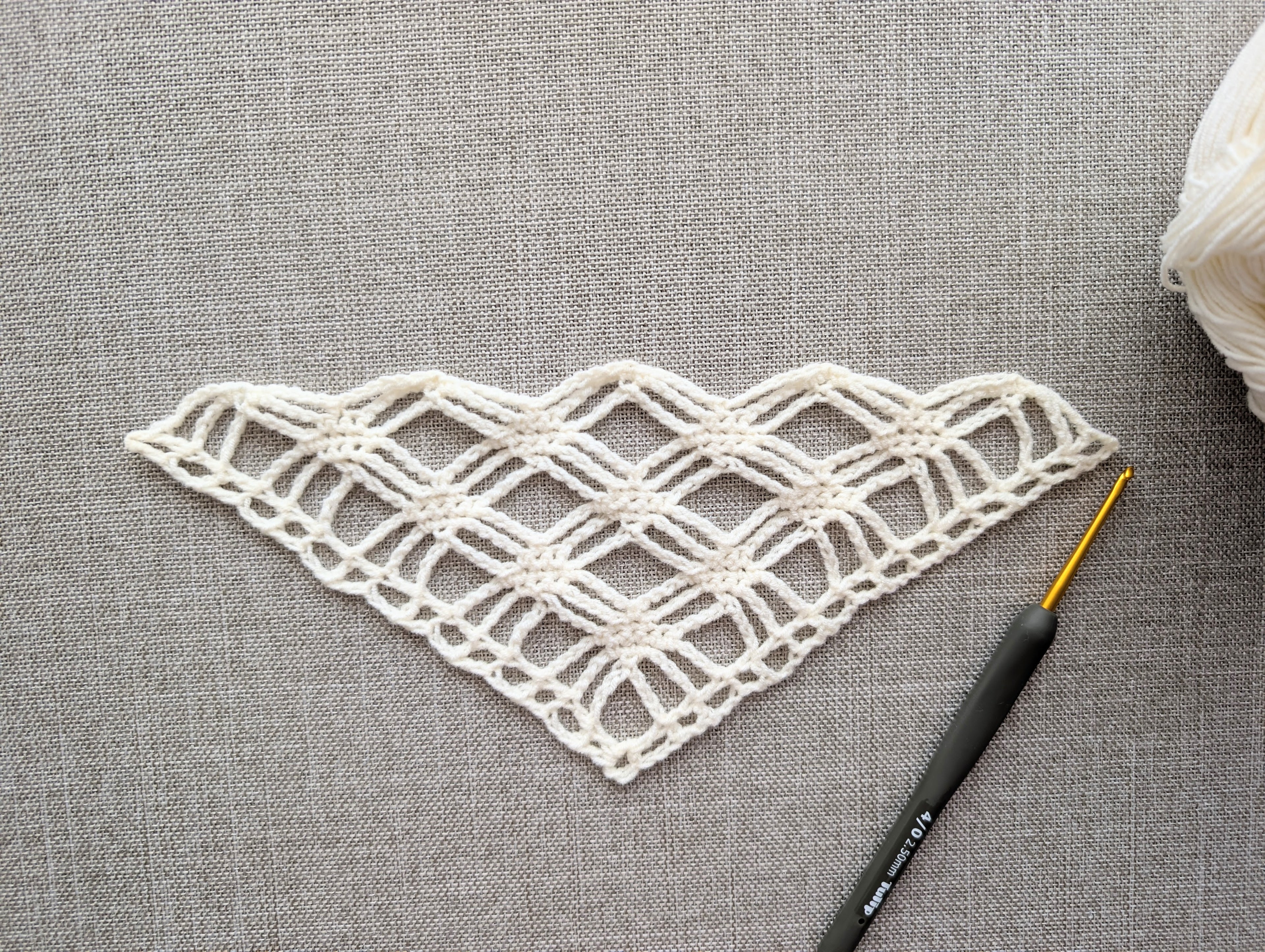 Triangle Bandana & Shawl Crochet Chart | Beginner Friendly PDF Pattern