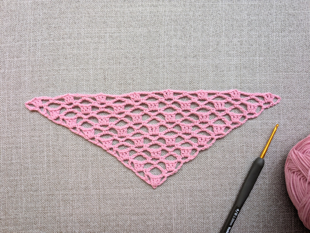 Triangle Bandana & Shawl Crochet Chart | Beginner Friendly PDF Pattern