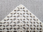 High-contrast visual crochet chart diagram with universal symbols for Triangle Bandana Shawl Pattern 8.