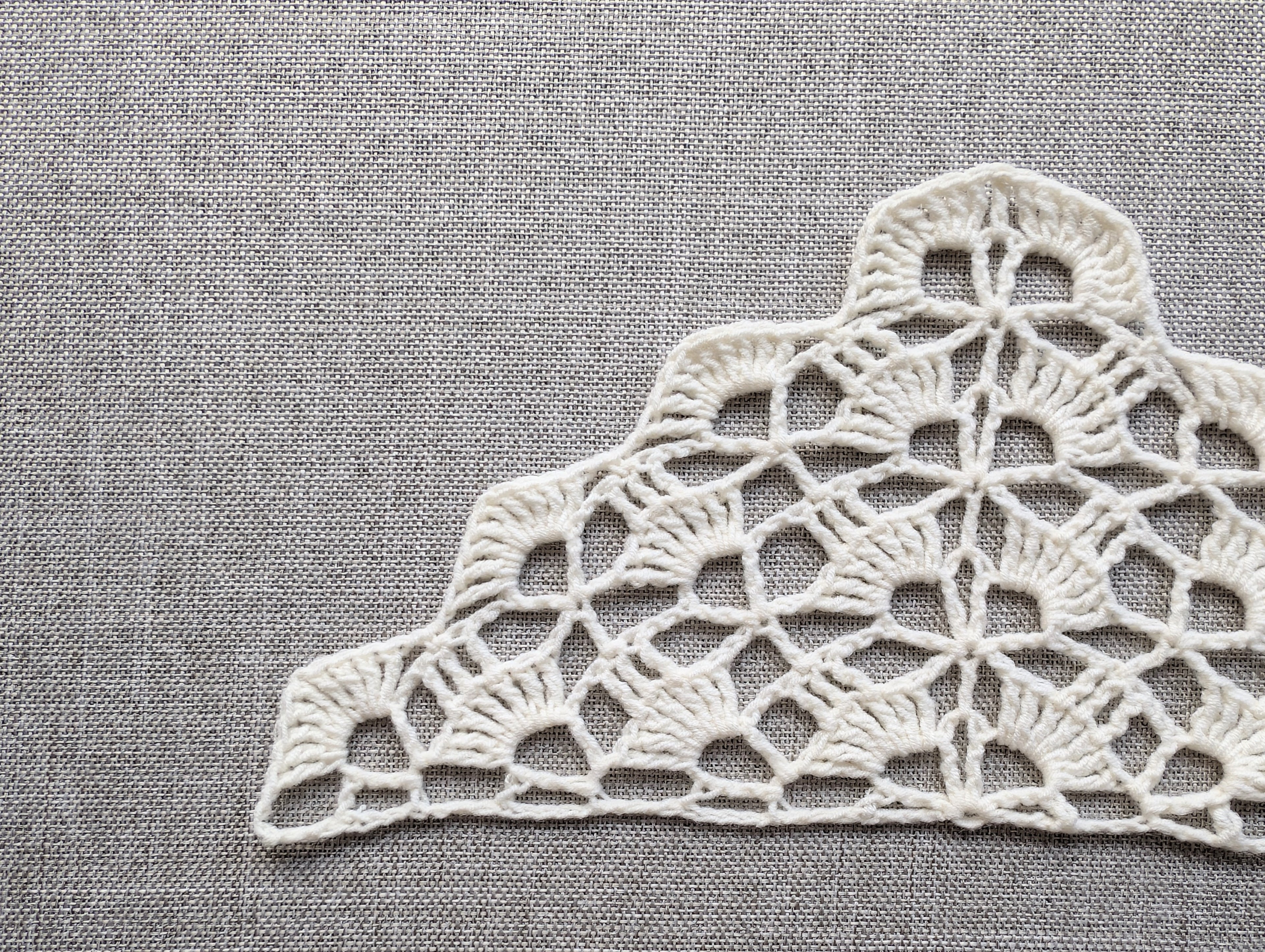 Triangle Bandana & Shawl Crochet Chart - Beginner Friendly PDF Pattern