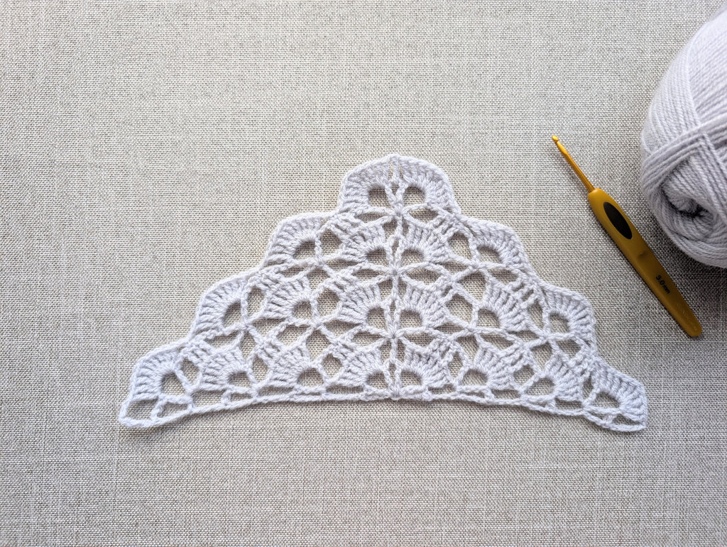 Triangle Shawl/Bandana Crochet Chart PDF + Border #10
