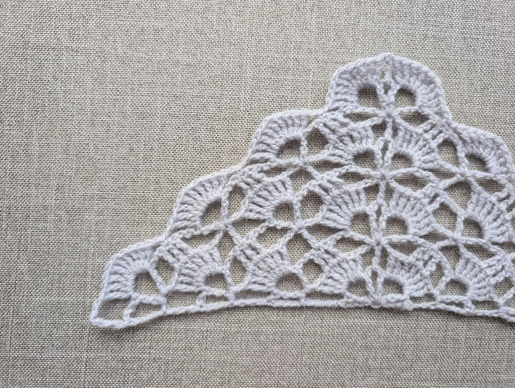 Triangle Shawl/Bandana Crochet Chart PDF + Border #10