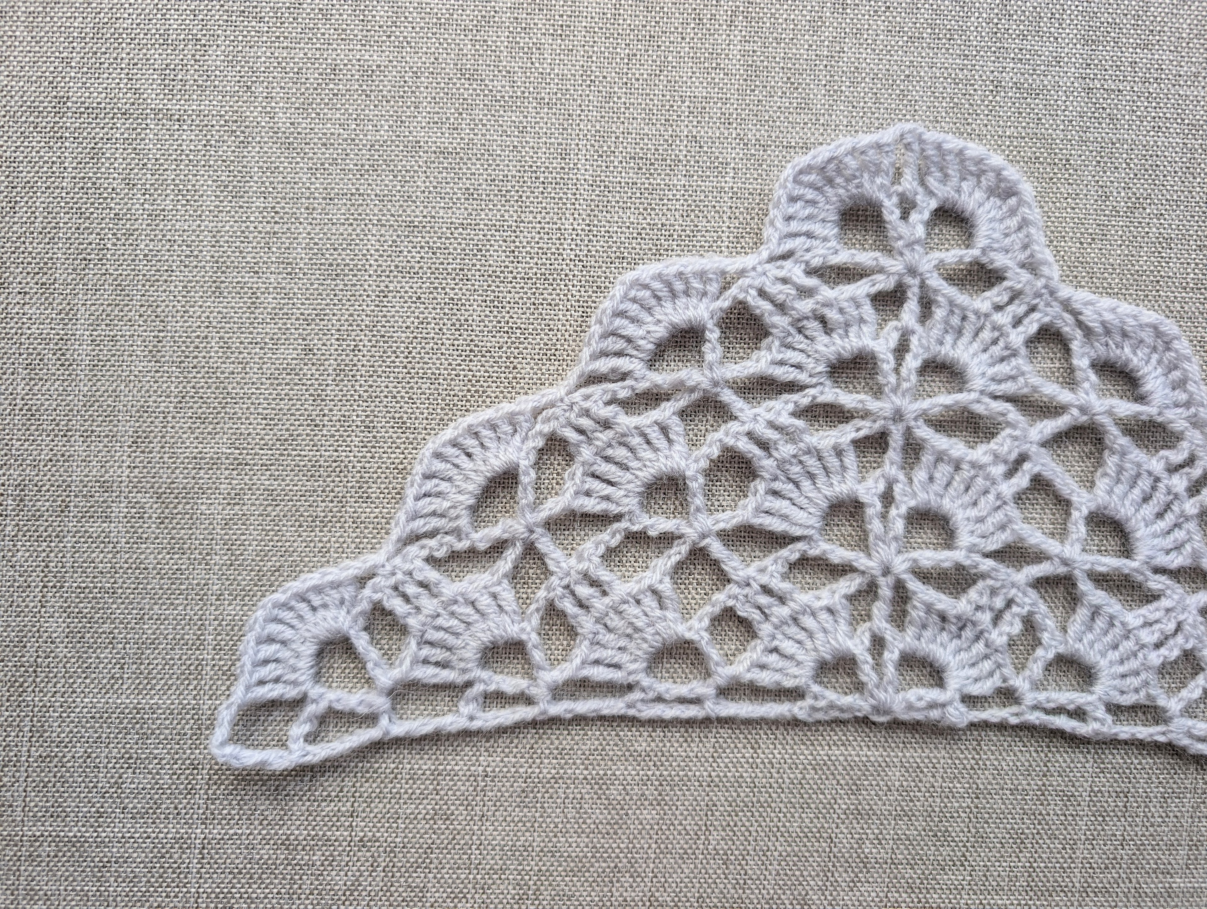 Triangle Bandana & Shawl Crochet Chart - Beginner Friendly PDF Pattern