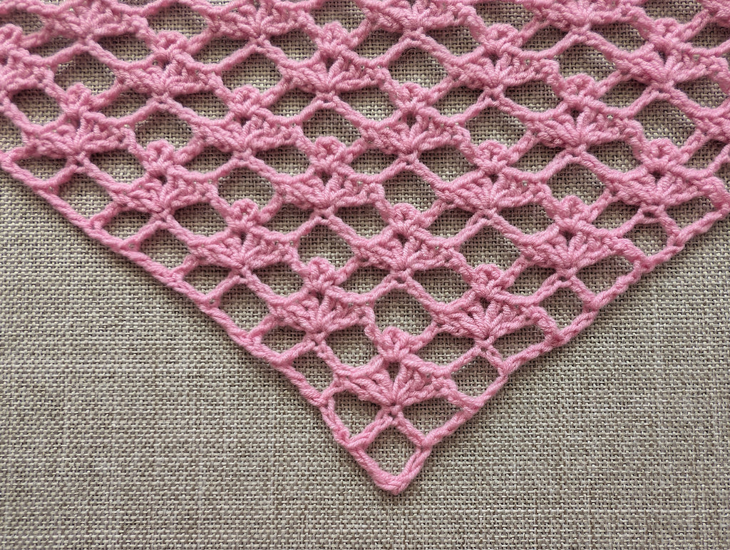 Triangle Bandana & Shawl Crochet Chart | Beginner Friendly PDF Pattern