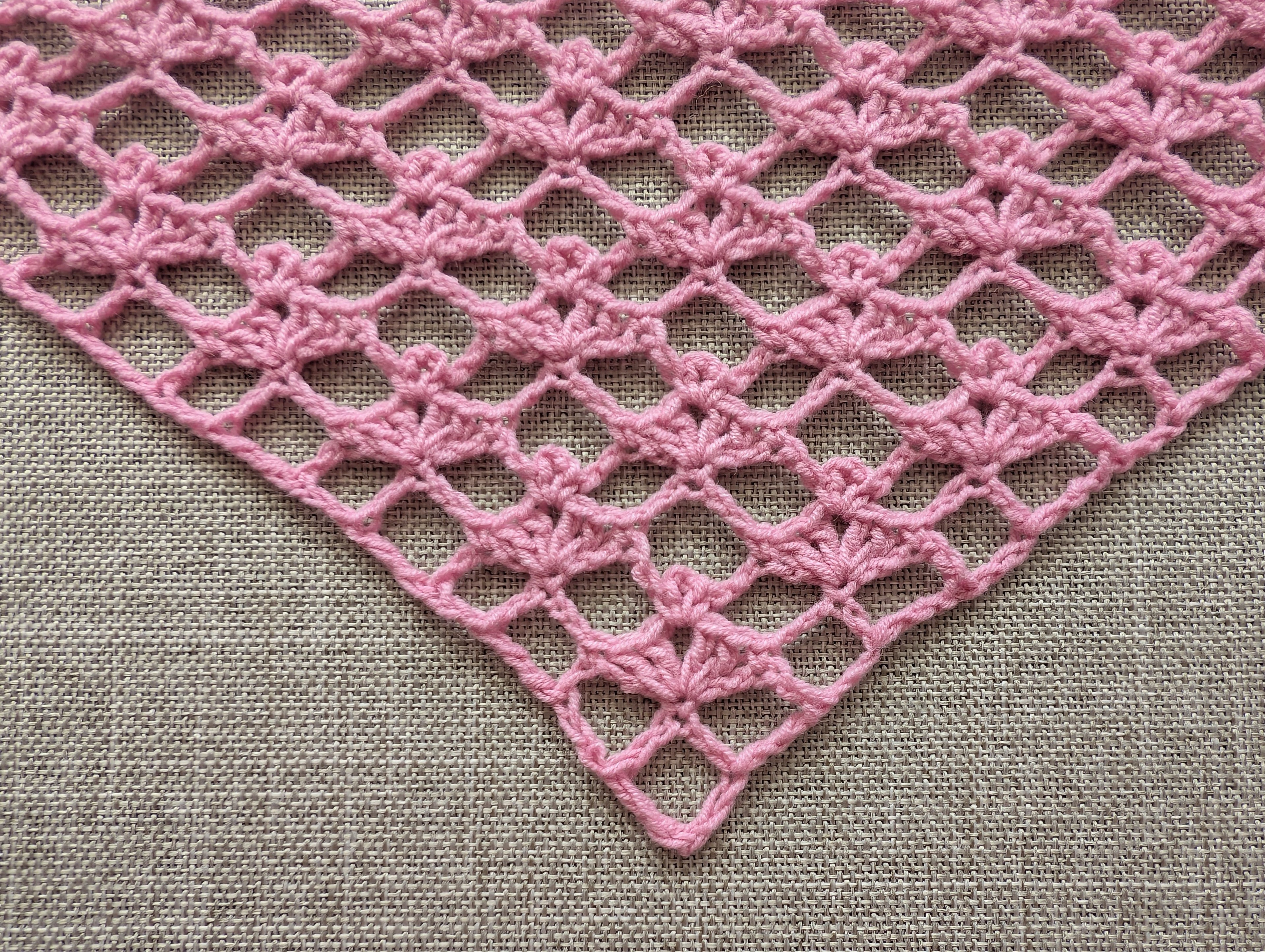 Triangle Bandana & Shawl Crochet Chart | Beginner Friendly PDF Pattern