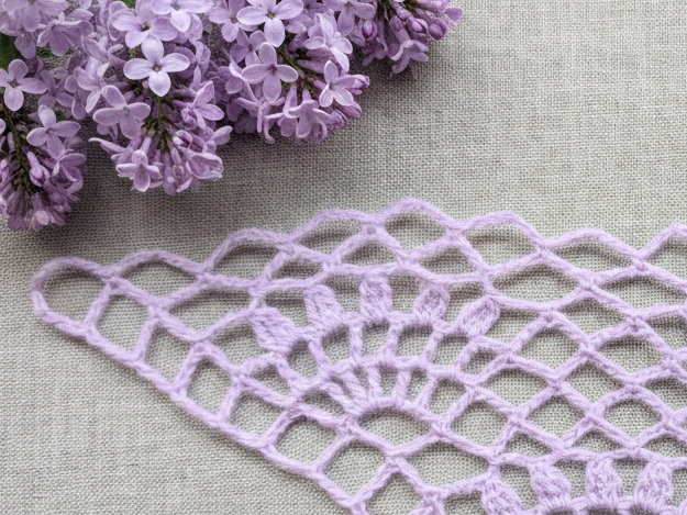 Triangle Bandana & Shawl Crochet Chart - Advanced PDF Pattern