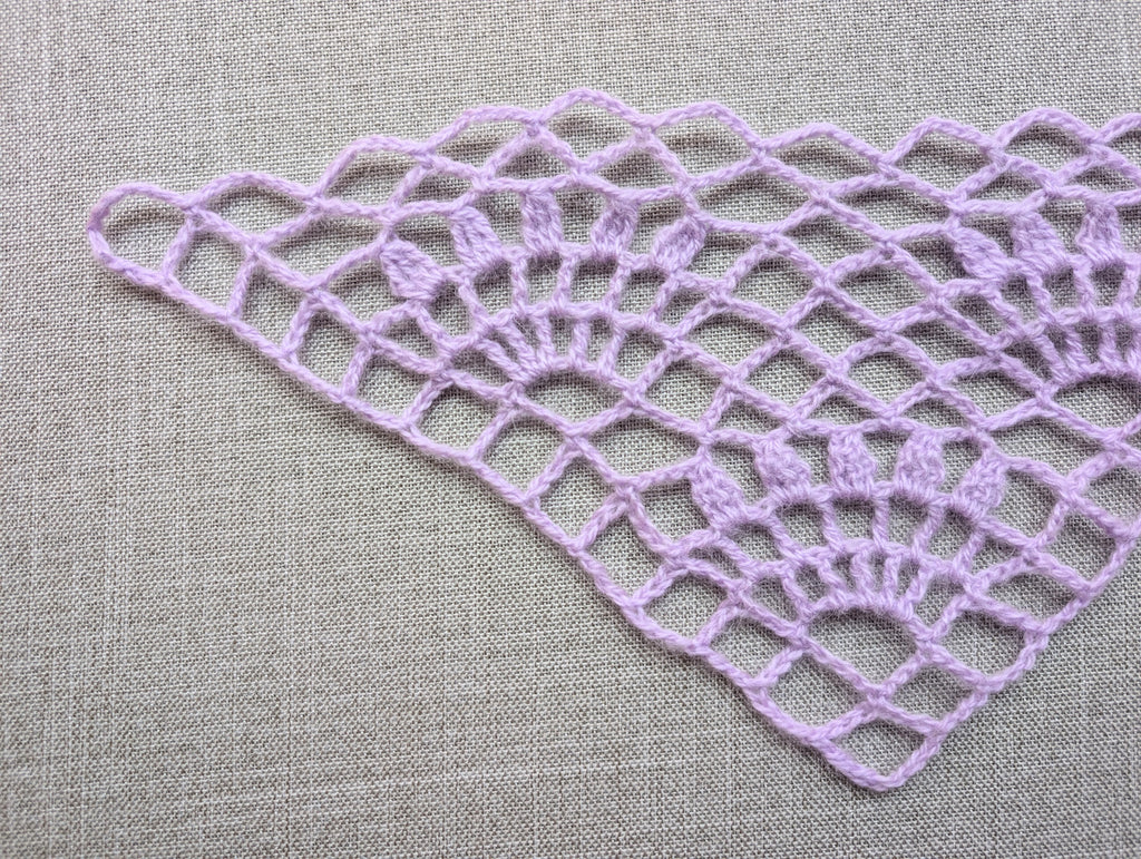 Triangle Bandana & Shawl Crochet Chart - Advanced PDF Pattern