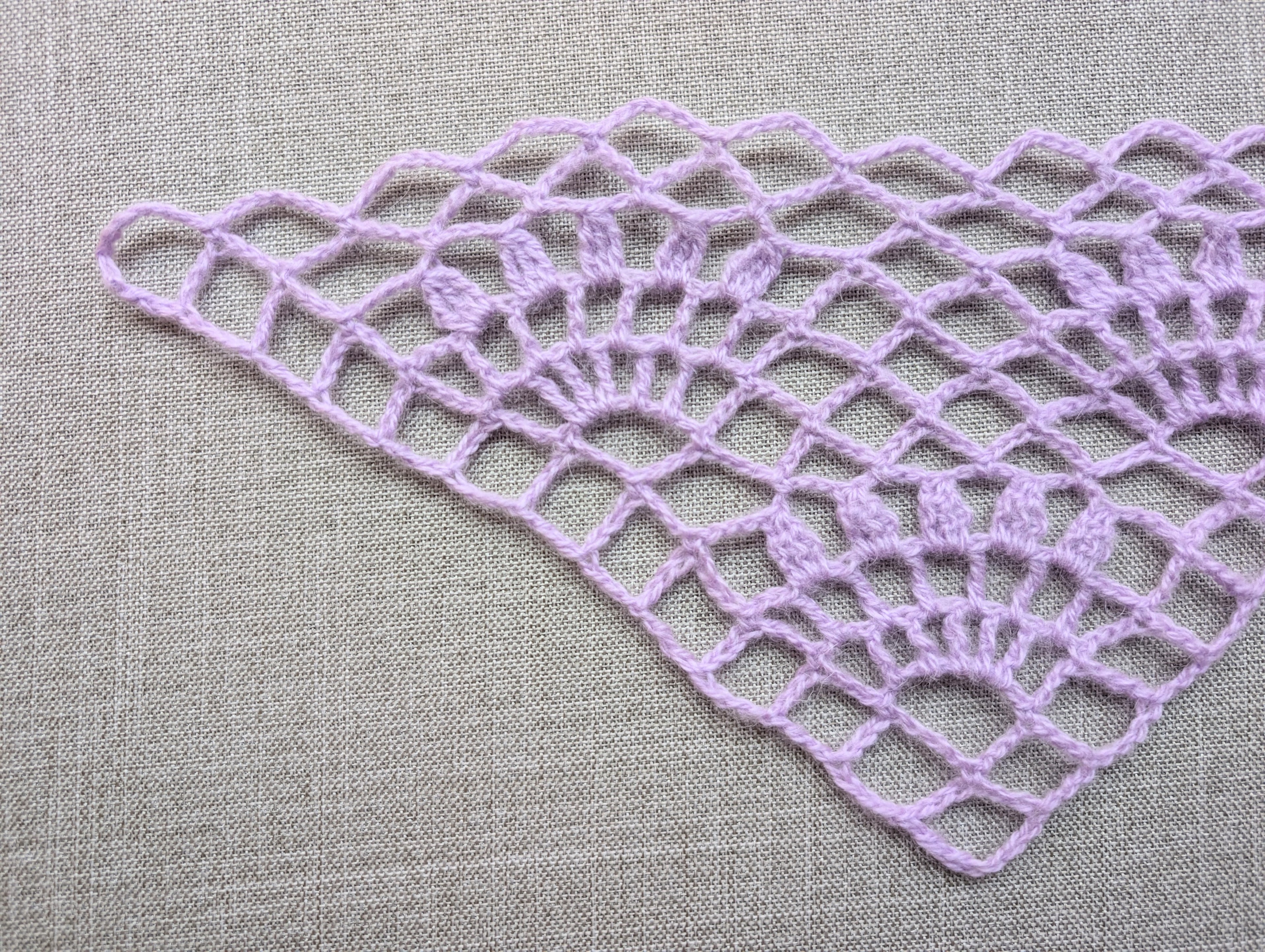 Triangle Bandana & Shawl Crochet Chart - Advanced PDF Pattern