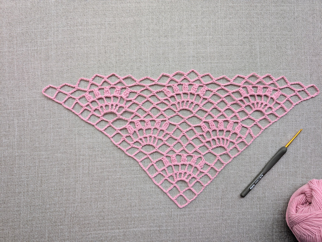 Triangle Bandana & Shawl Crochet Chart - Advanced PDF Pattern