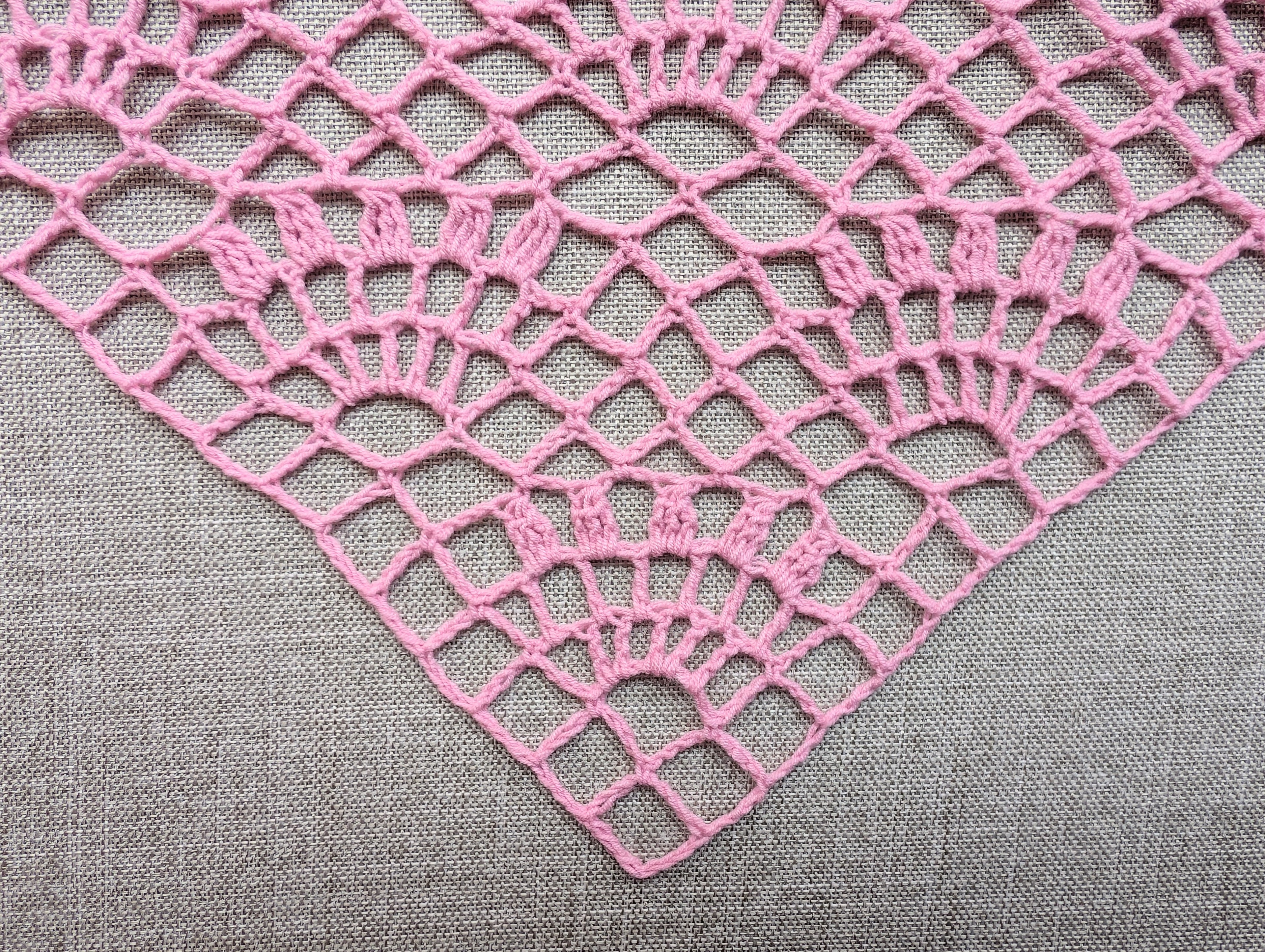 Triangle Bandana & Shawl Crochet Chart - Advanced PDF Pattern