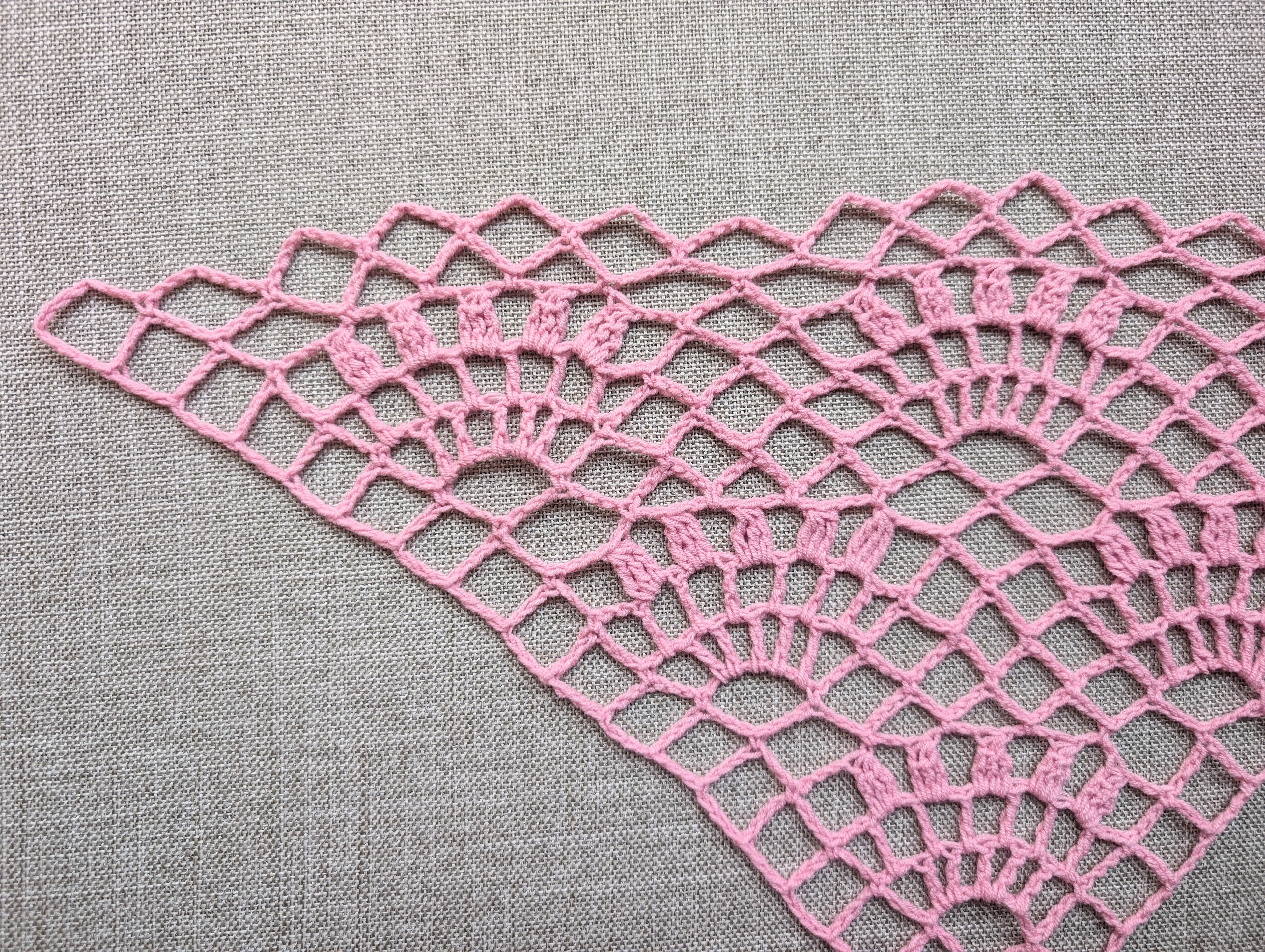 Triangle Bandana & Shawl Crochet Chart - Advanced PDF Pattern