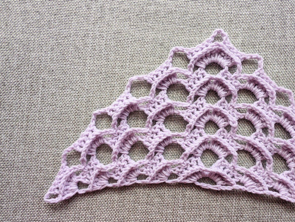 Chrochet Chart.pdf Triangle Shawl Crochet Chart PDF #15 – SimplyCrochetCharts.shop
