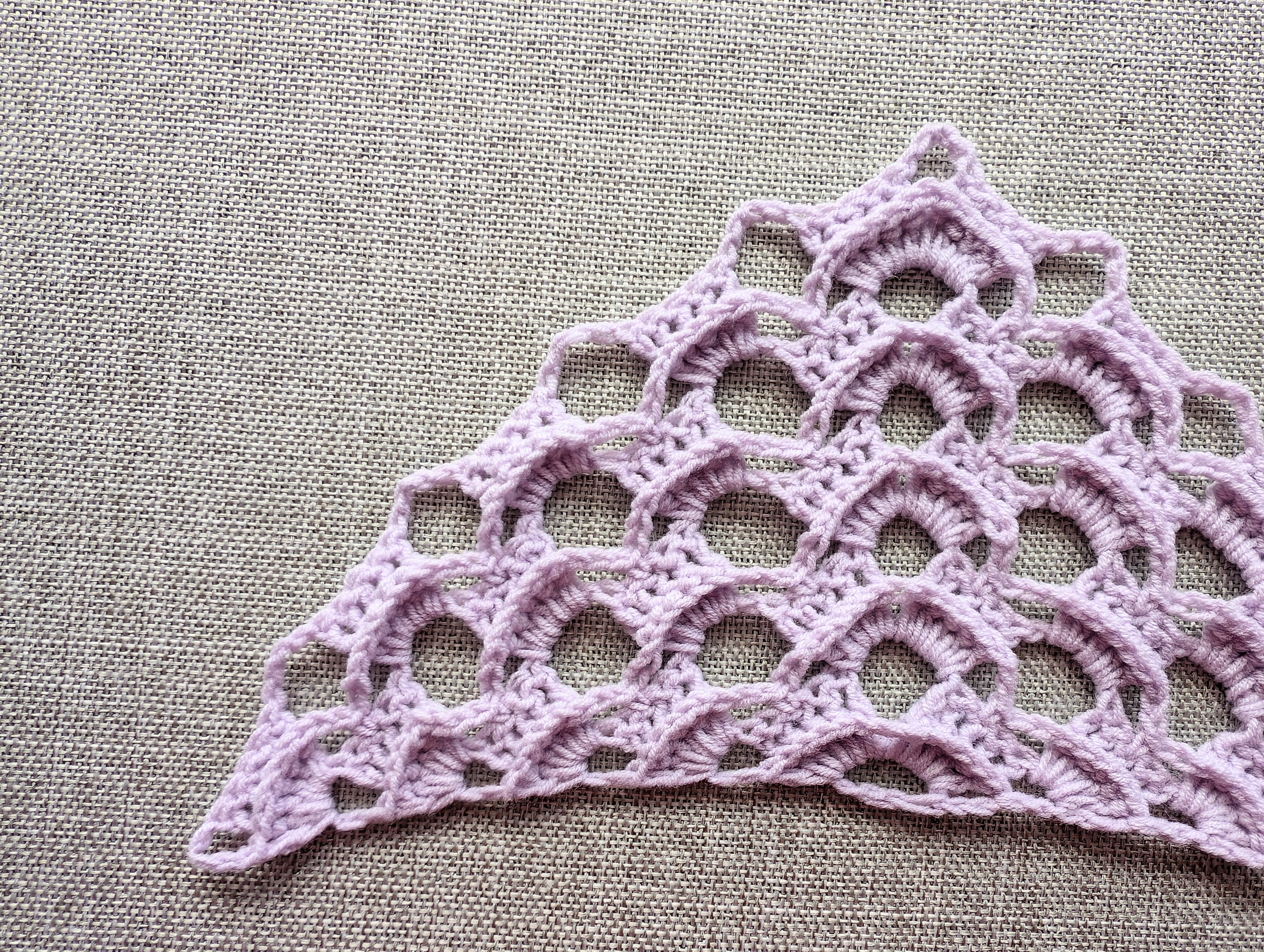 Triangle Bandana & Shawl Crochet Chart - Advanced PDF Pattern