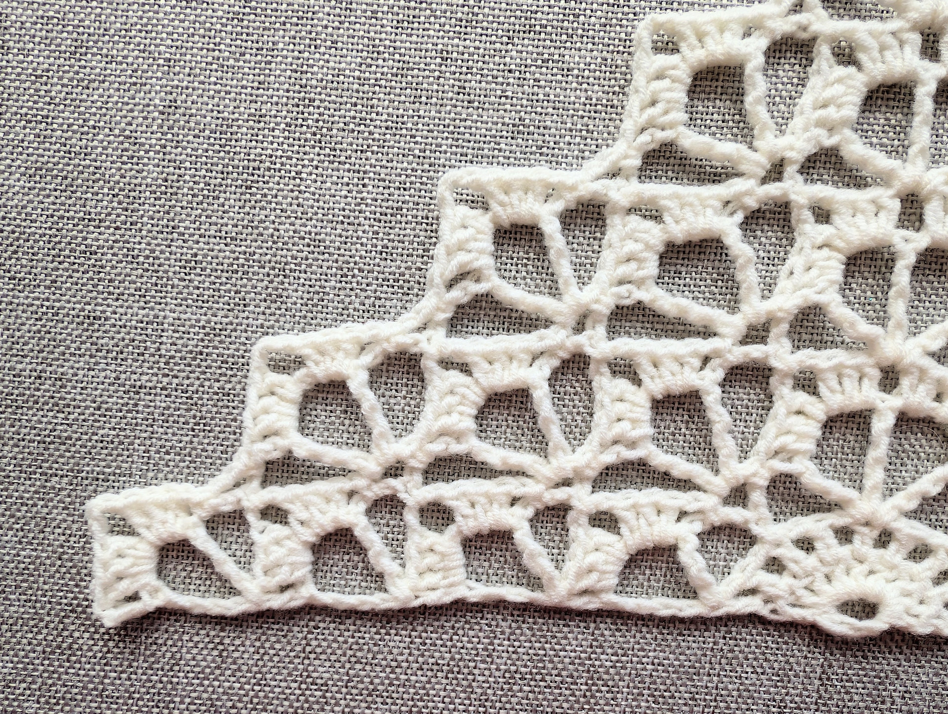 Triangle Bandana & Shawl Crochet Chart - Beginner Friendly PDF Pattern