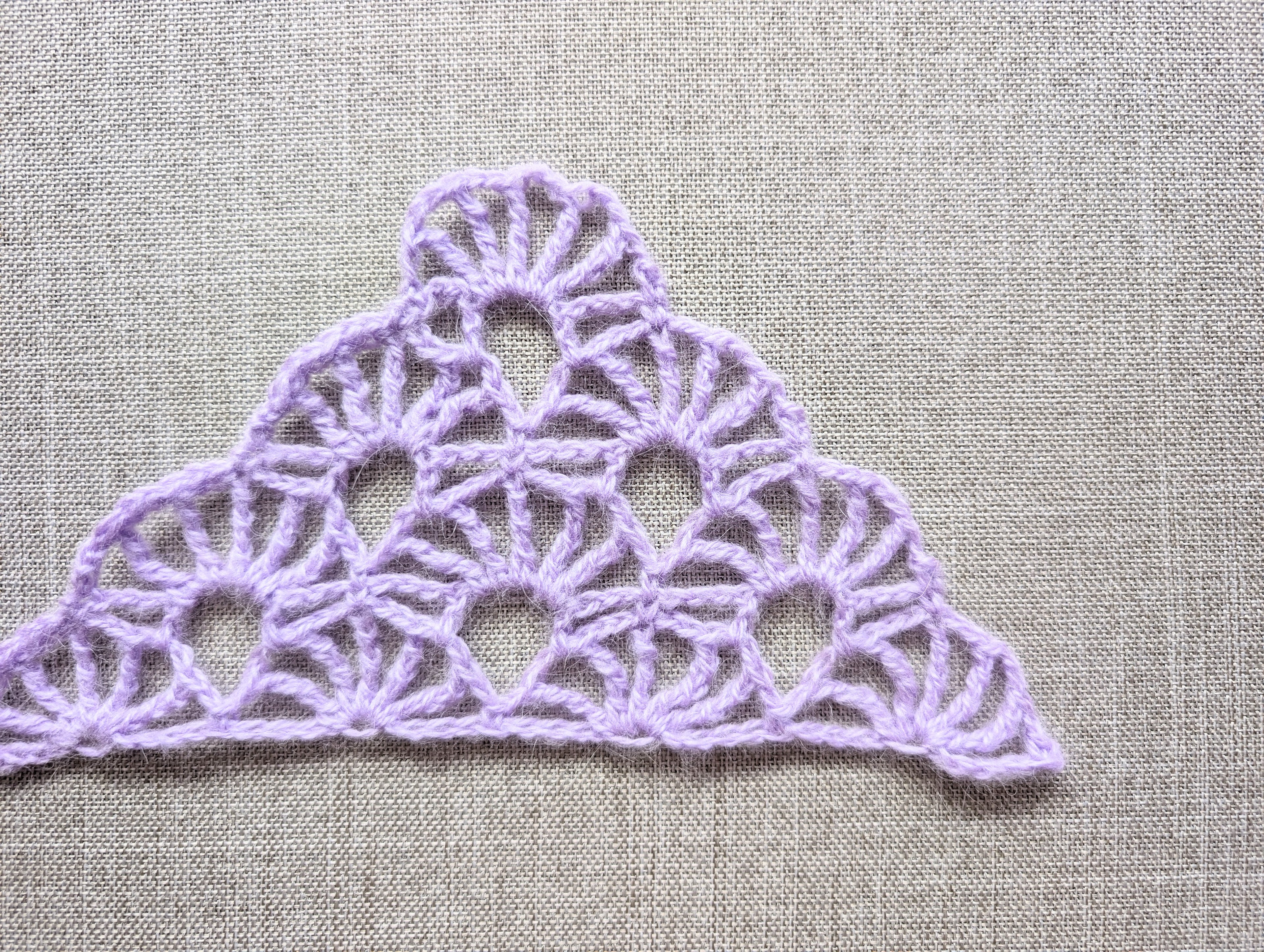 Triangle Bandana & Shawl Crochet Chart - Beginner Friendly PDF Pattern