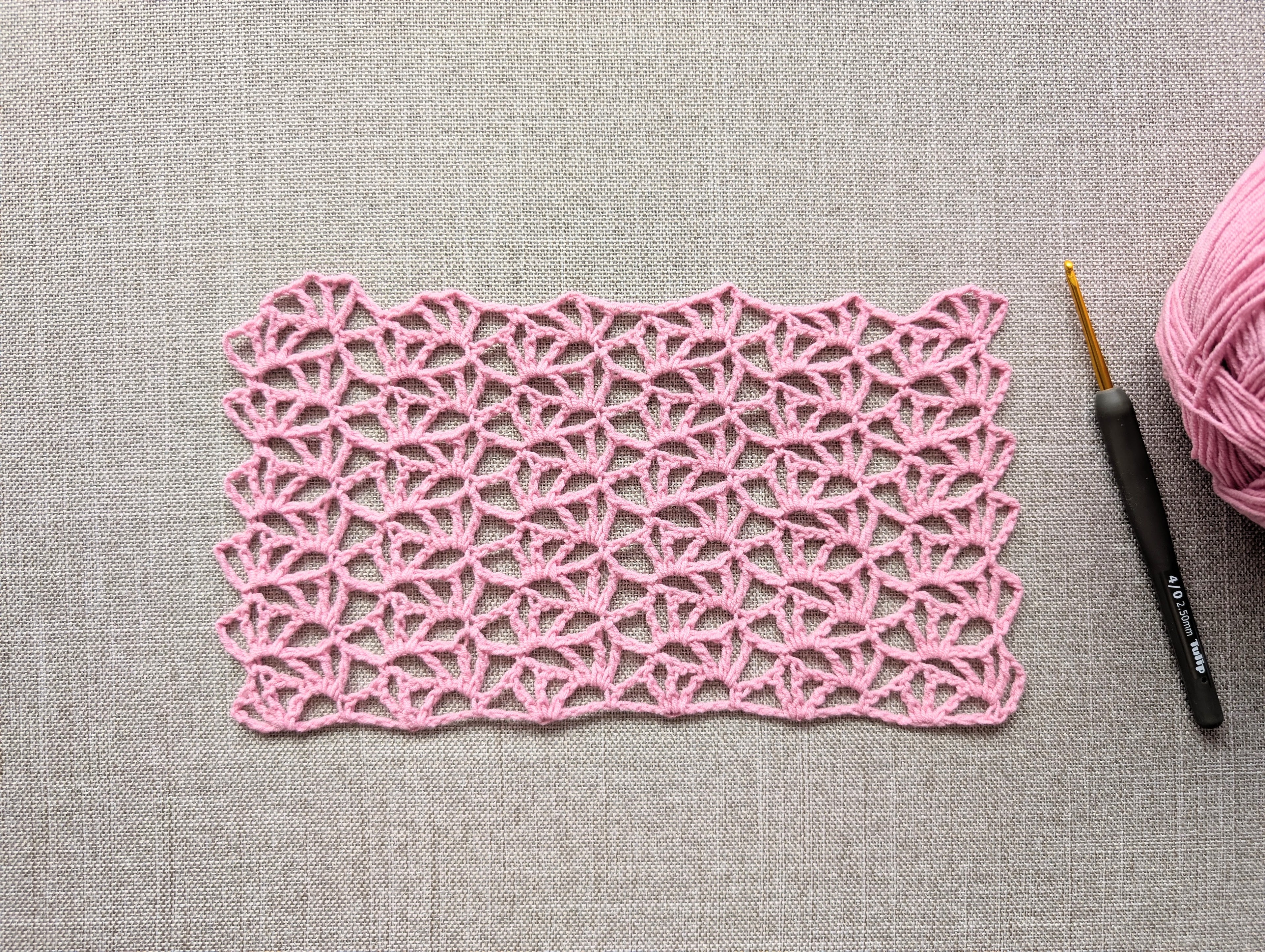 Scarf Crochet Chart - Beginner Friendly PDF Pattern