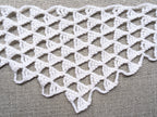 High-contrast visual crochet chart diagram with universal symbols for Triangle Baktus Pattern 20.