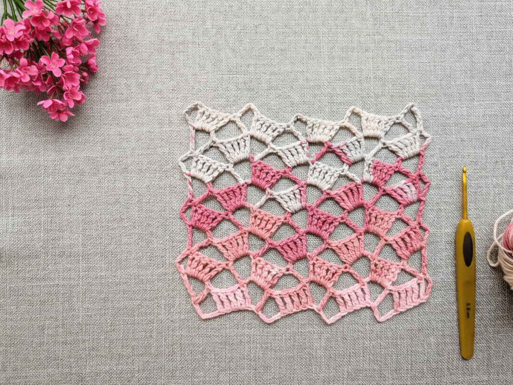 Scarf Crochet Chart - Beginner Friendly PDF Pattern