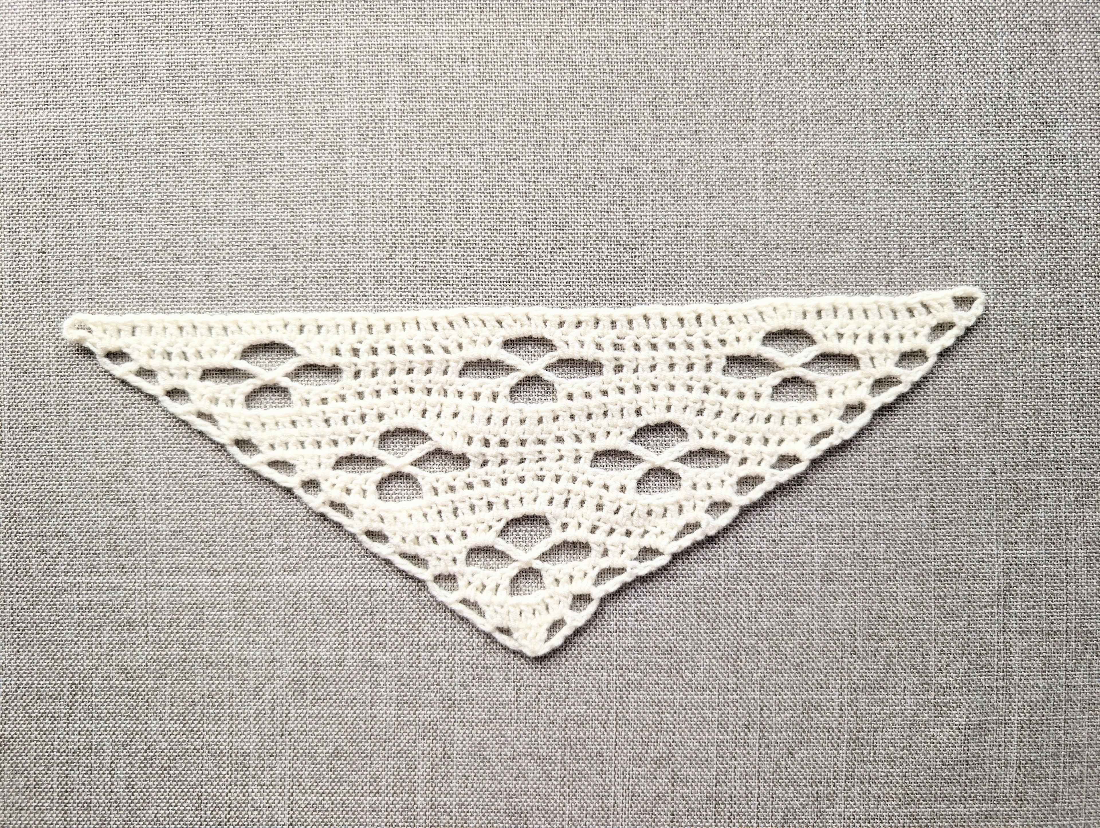 Triangle Bandana & Shawl Crochet Chart - Beginner Friendly PDF Pattern