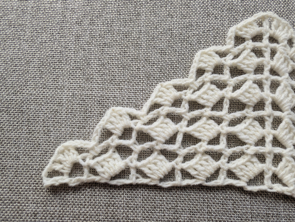 Triangle Bandana & Shawl Crochet Chart - Beginner Friendly PDF Pattern