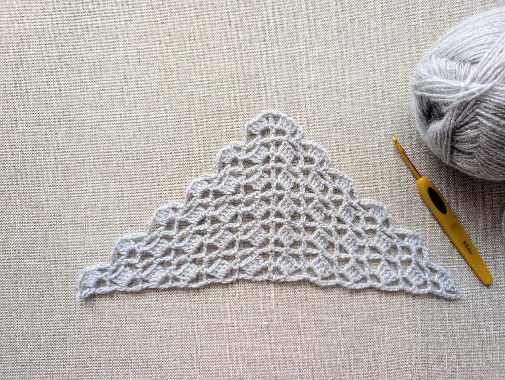 Triangle Bandana & Shawl Crochet Chart - Beginner Friendly PDF Pattern