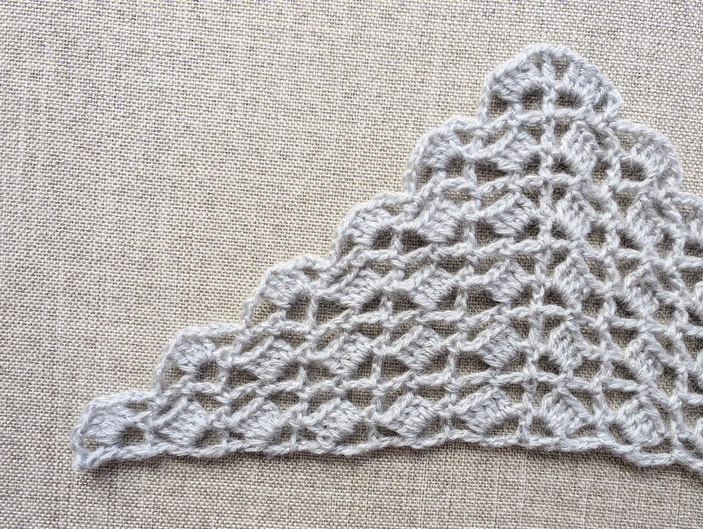 Triangle Bandana & Shawl Crochet Chart - Beginner Friendly PDF Pattern
