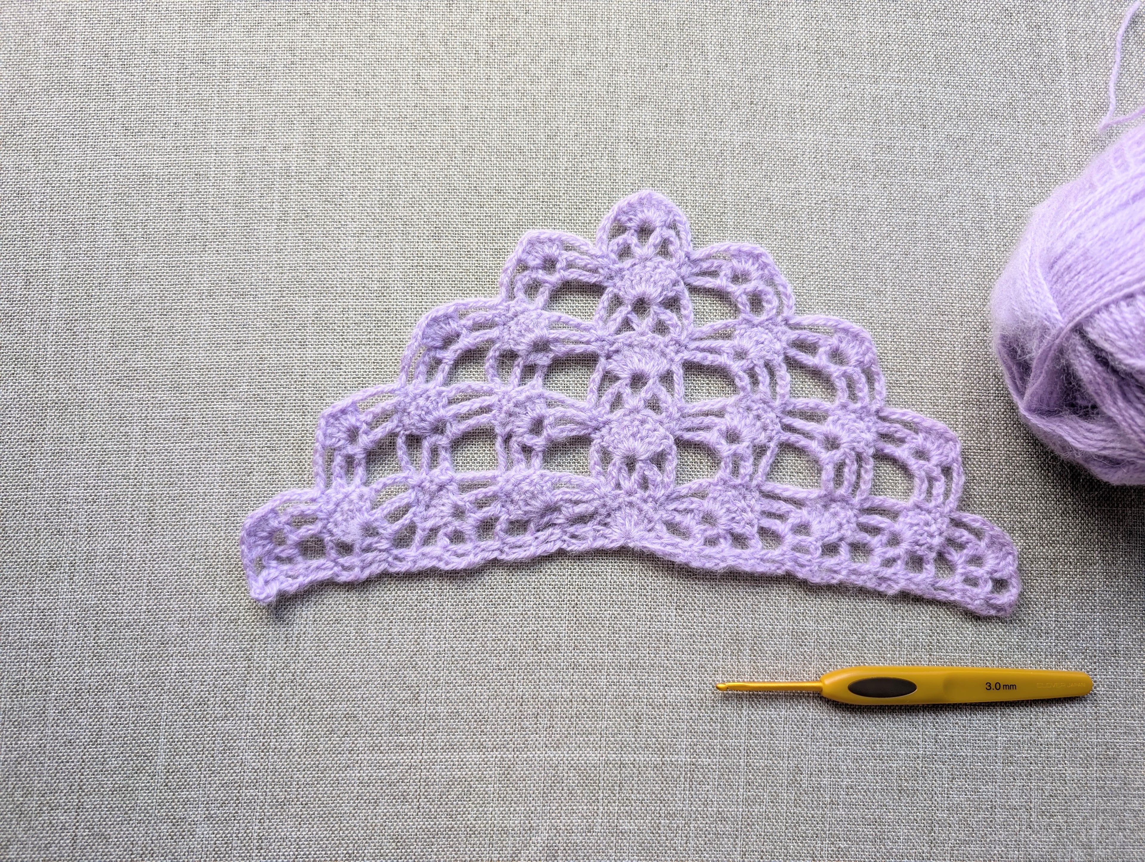 Triangle Bandana & Shawl Crochet Chart - Beginner Friendly PDF Pattern