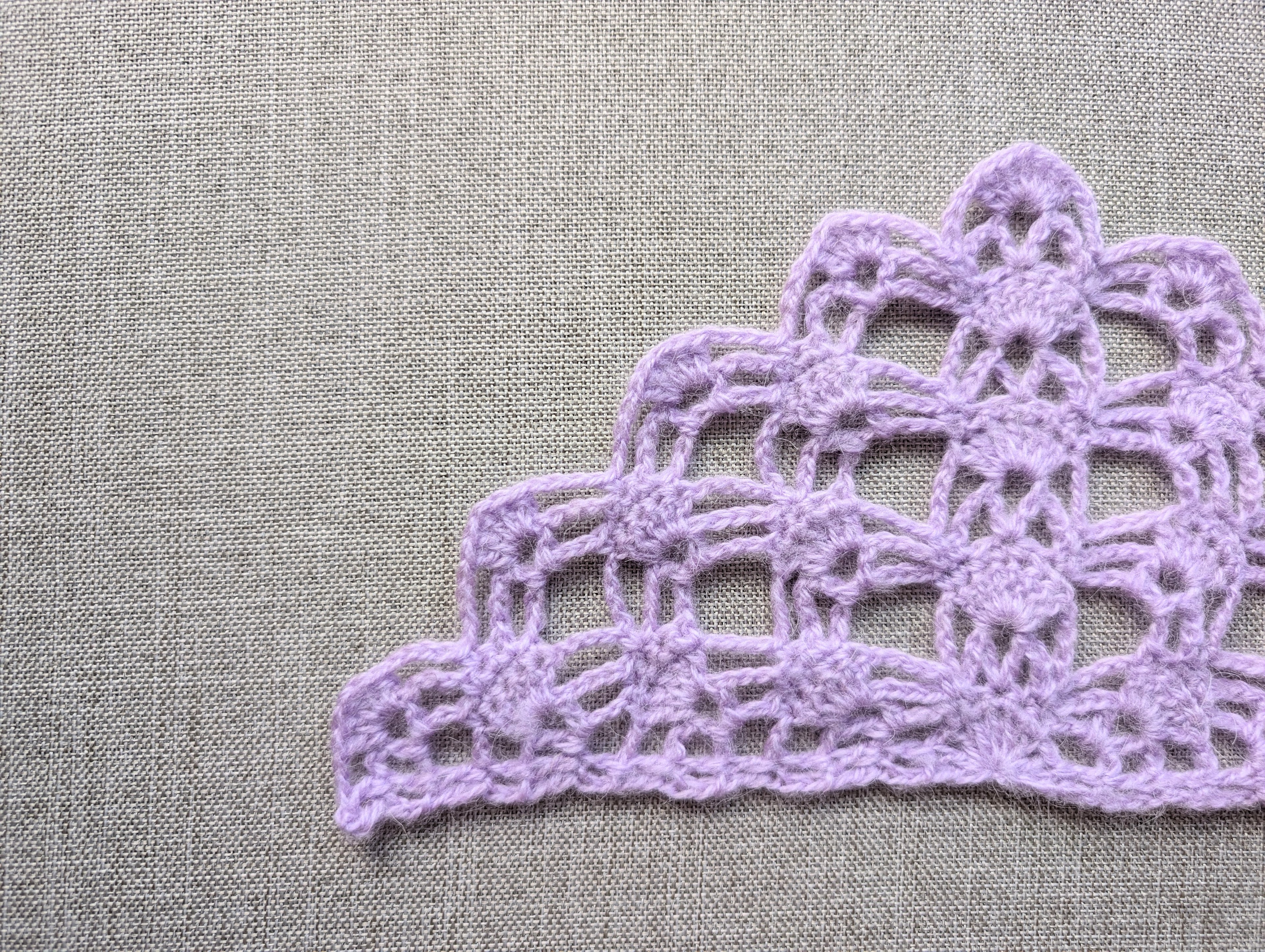 Triangle Bandana & Shawl Crochet Chart - Beginner Friendly PDF Pattern