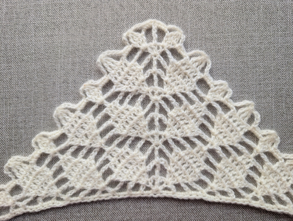 Triangle Bandana & Shawl Crochet Chart - Beginner Friendly PDF Pattern + Border Chart