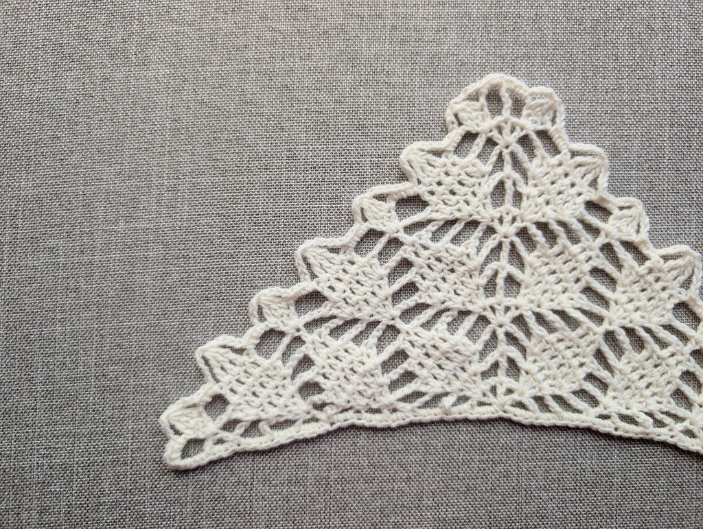 Triangle Bandana & Shawl Crochet Chart - Beginner Friendly PDF Pattern + Border Chart