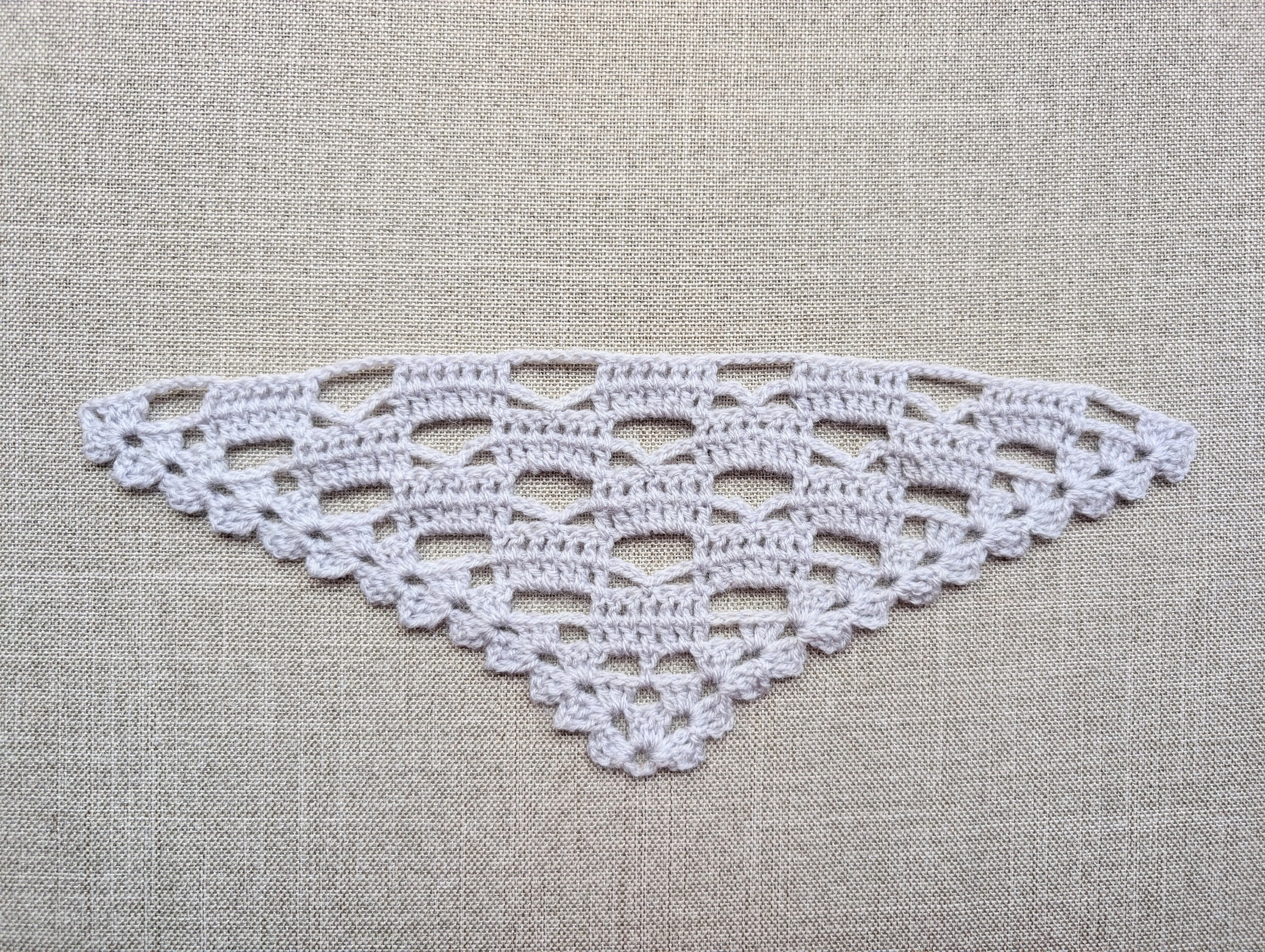 Triangle Bandana & Shawl Crochet Chart - Beginner Friendly PDF Pattern
