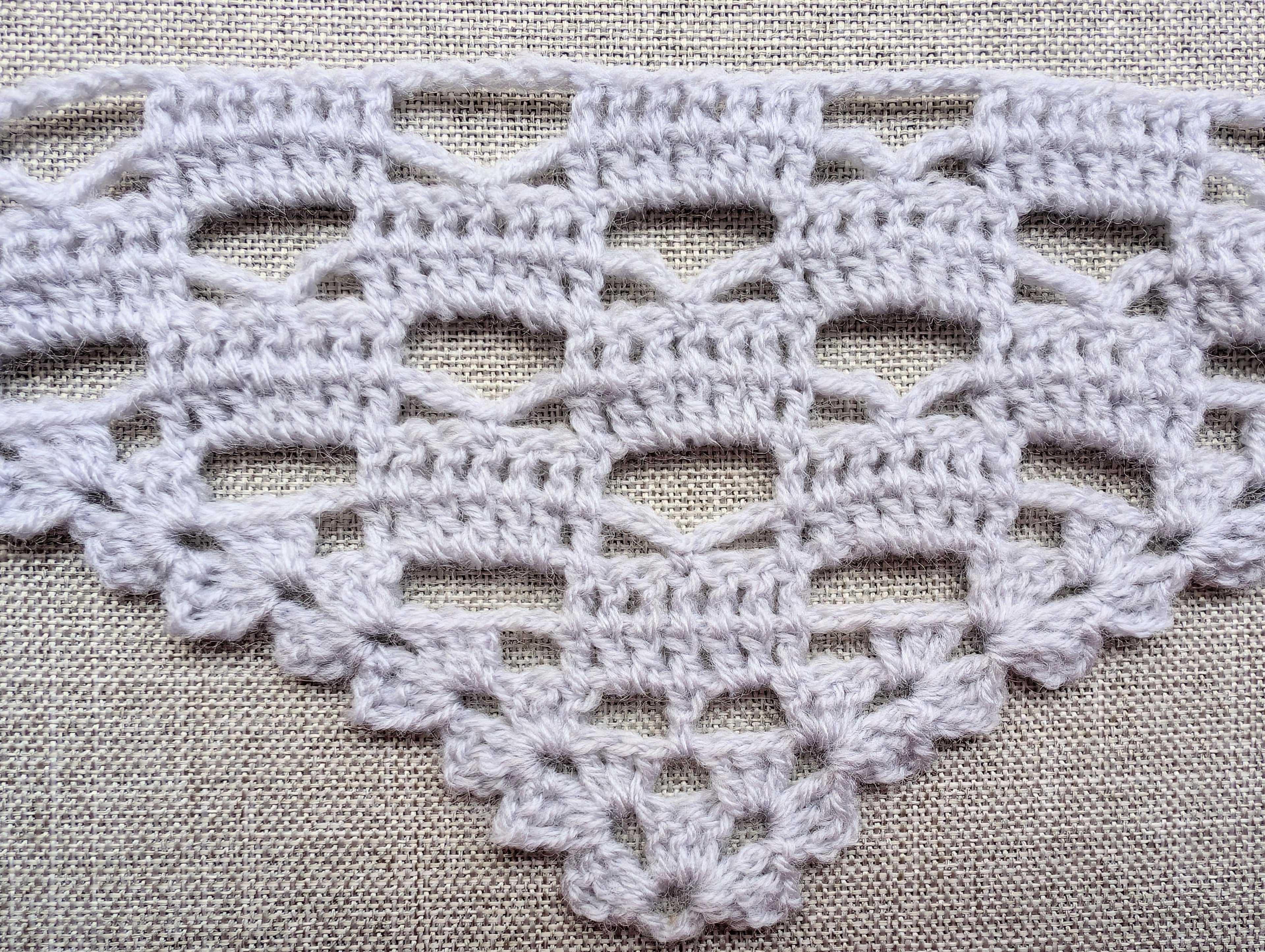 Triangle Bandana & Shawl Crochet Chart - Beginner Friendly PDF Pattern