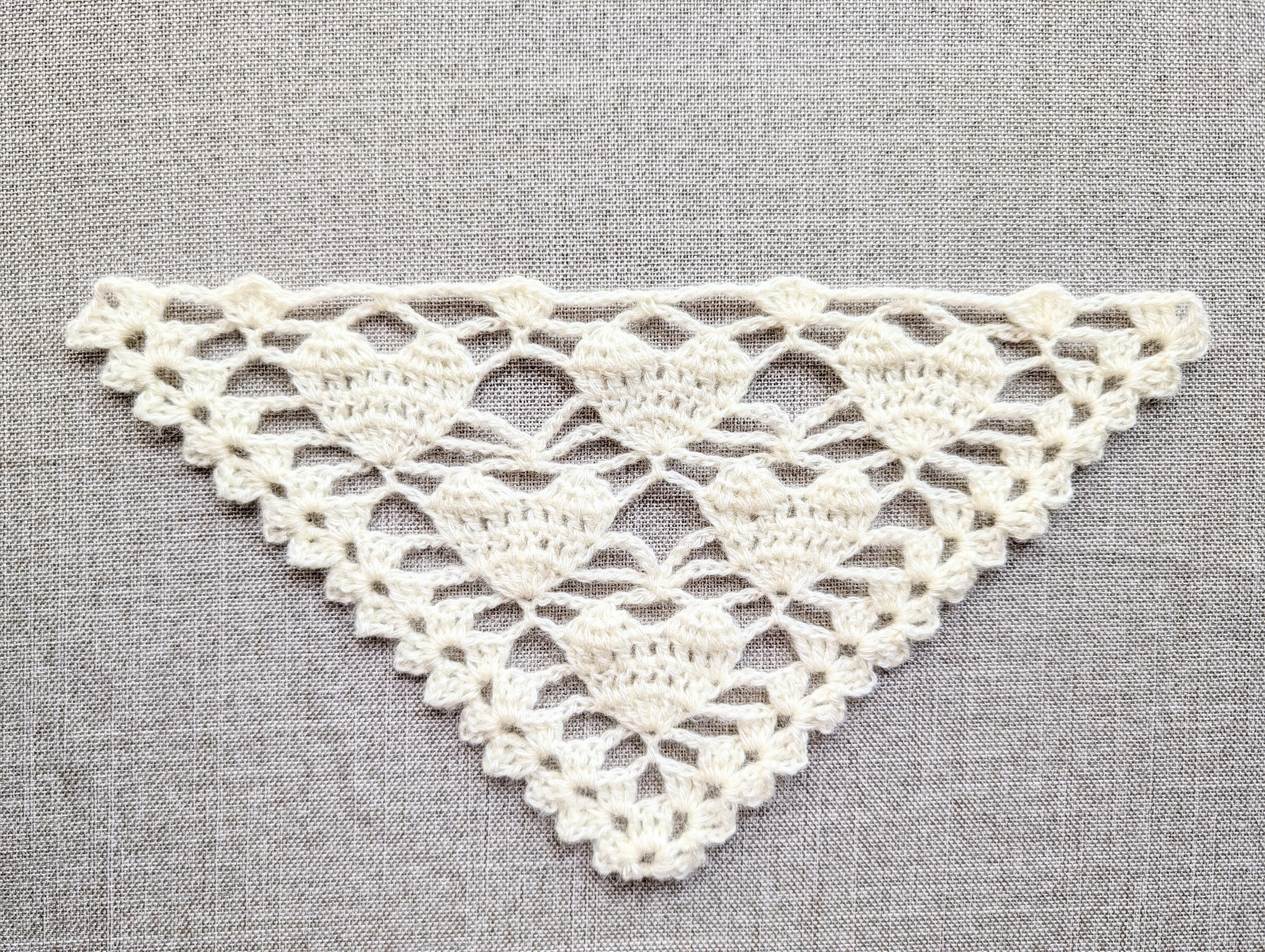 Triangle Bandana & Shawl Crochet Chart - Beginner Friendly PDF Pattern