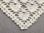 High-contrast visual crochet chart diagram with universal symbols for Triangle Bandana Shawl Pattern 28.