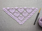 Digital PDF printable crochet pattern cover for Beginner-Friendly Triangle Bandana Shawl Crochet PDF Pattern Chart 28.