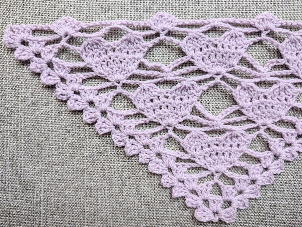 Triangle Bandana & Shawl Crochet Chart - Beginner Friendly PDF Pattern