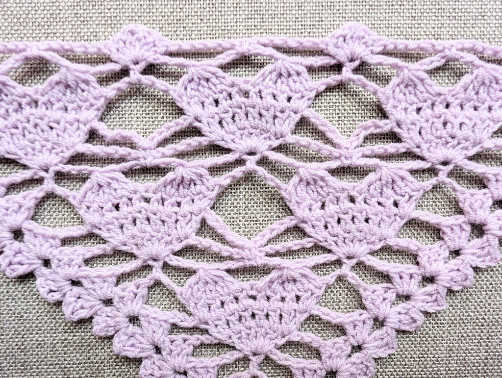 Triangle Bandana & Shawl Crochet Chart - Beginner Friendly PDF Pattern