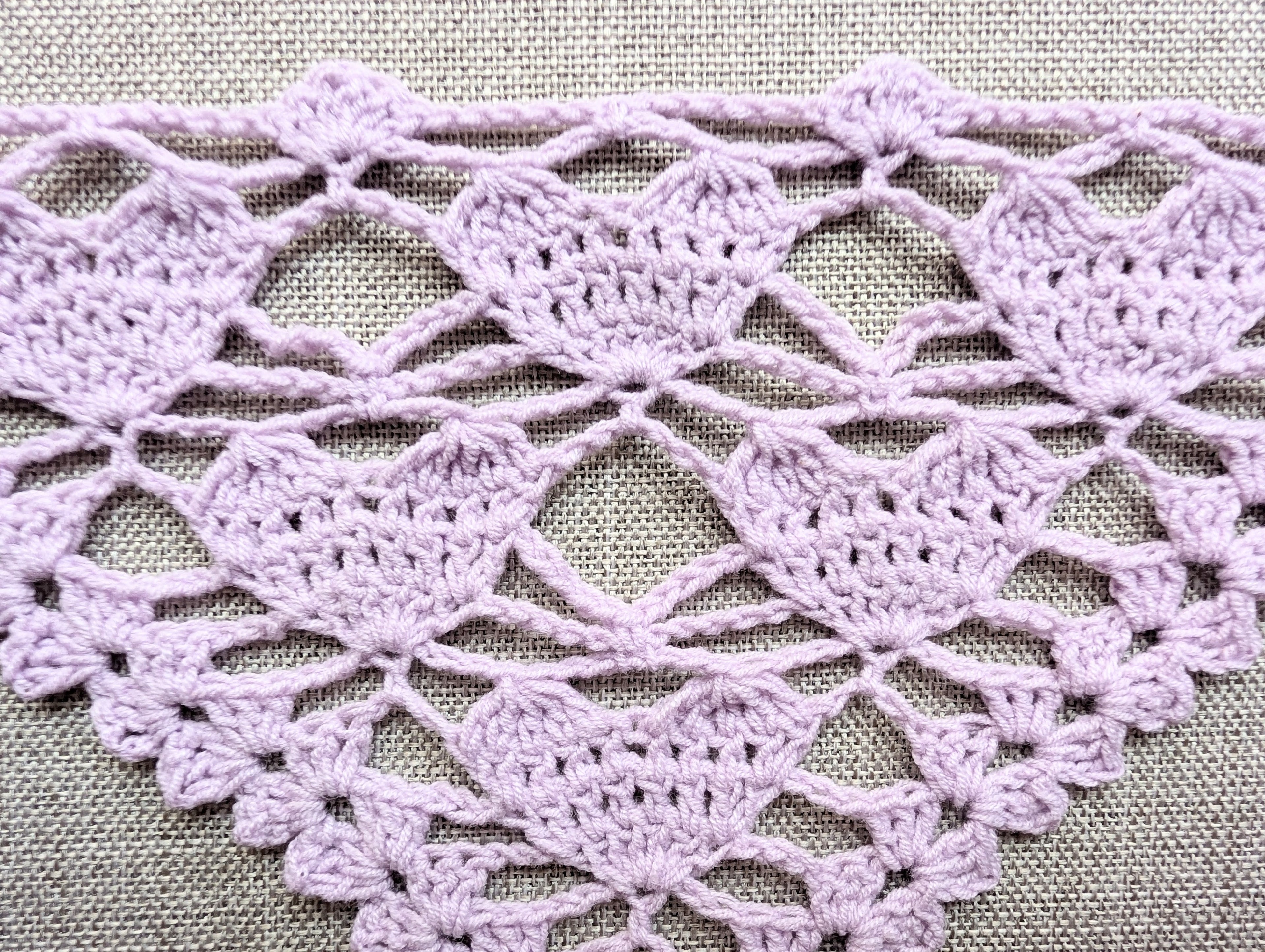 Triangle Bandana & Shawl Crochet Chart - Beginner Friendly PDF Pattern