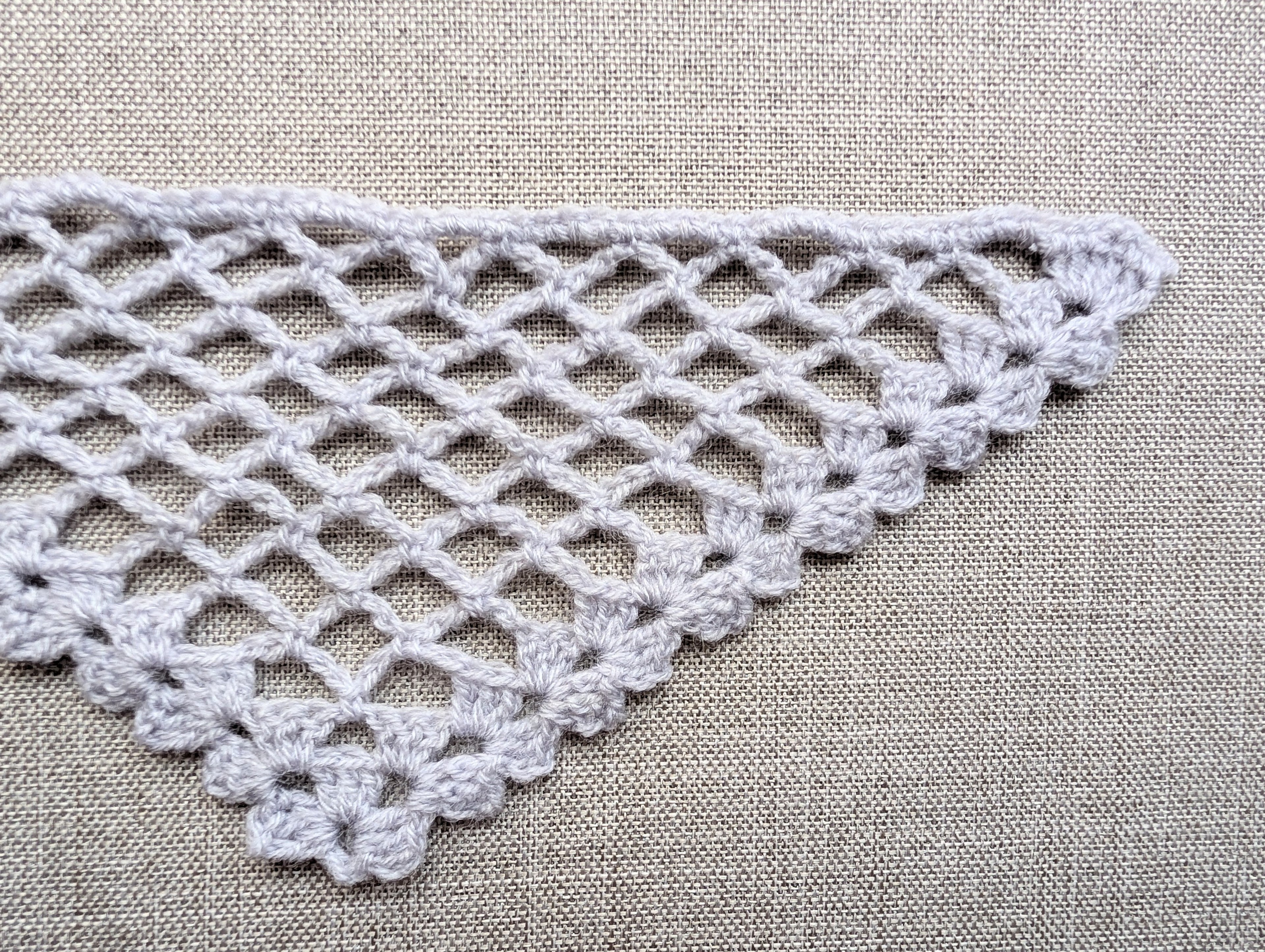 Triangle Bandana & Shawl Crochet Chart - Beginner Friendly PDF Pattern